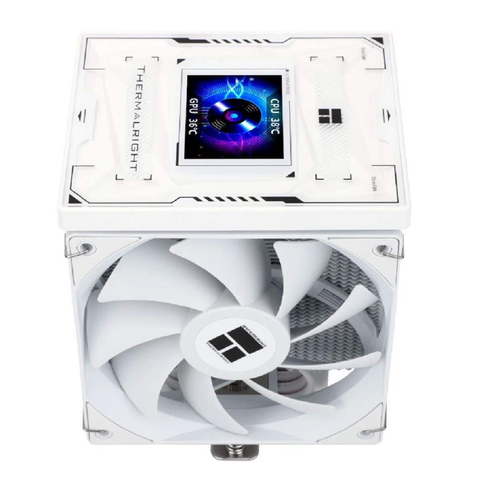 Thermalright Кулер Burst Assassin 120 Vision White LGA115X/1200/1700/1851 (2x120mm PWM Fan, медное основание, 6 тепл. трубок 6мм) / TRBA120VW