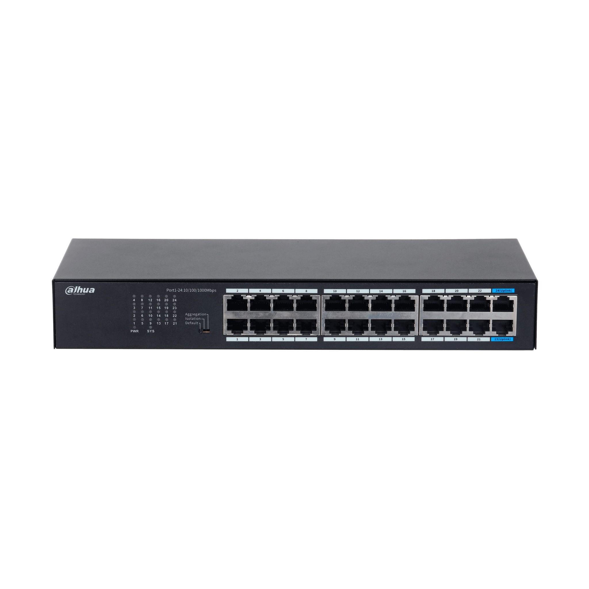 Коммутатор Dahua DH-S3024-24GT (L2) неуправляемый