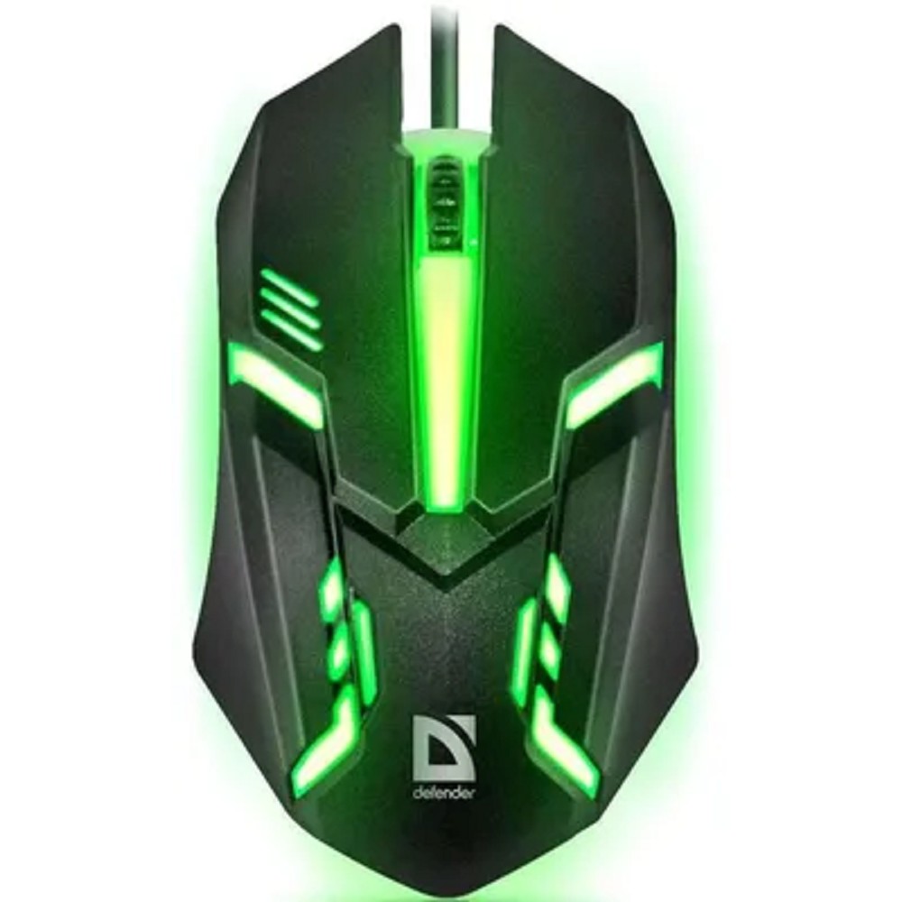 Повреждение упаковки Defender Cyber MB-560L [52560] {Проводная оптическая мышь, 7 цветов, 3 кнопки,1200dpi, черный} арт. 52560_DP