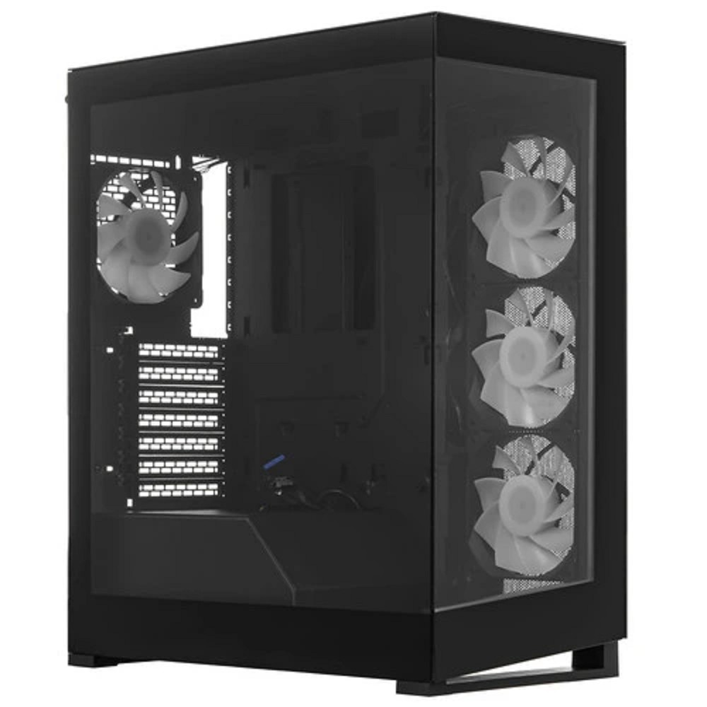 PHANTEKS NV5S Black, Digtial RGB Lighting, 4x120mm ARGB Fan, без БП, Tempered Glass, Mid-Tower / PH-NV523s_DBK01