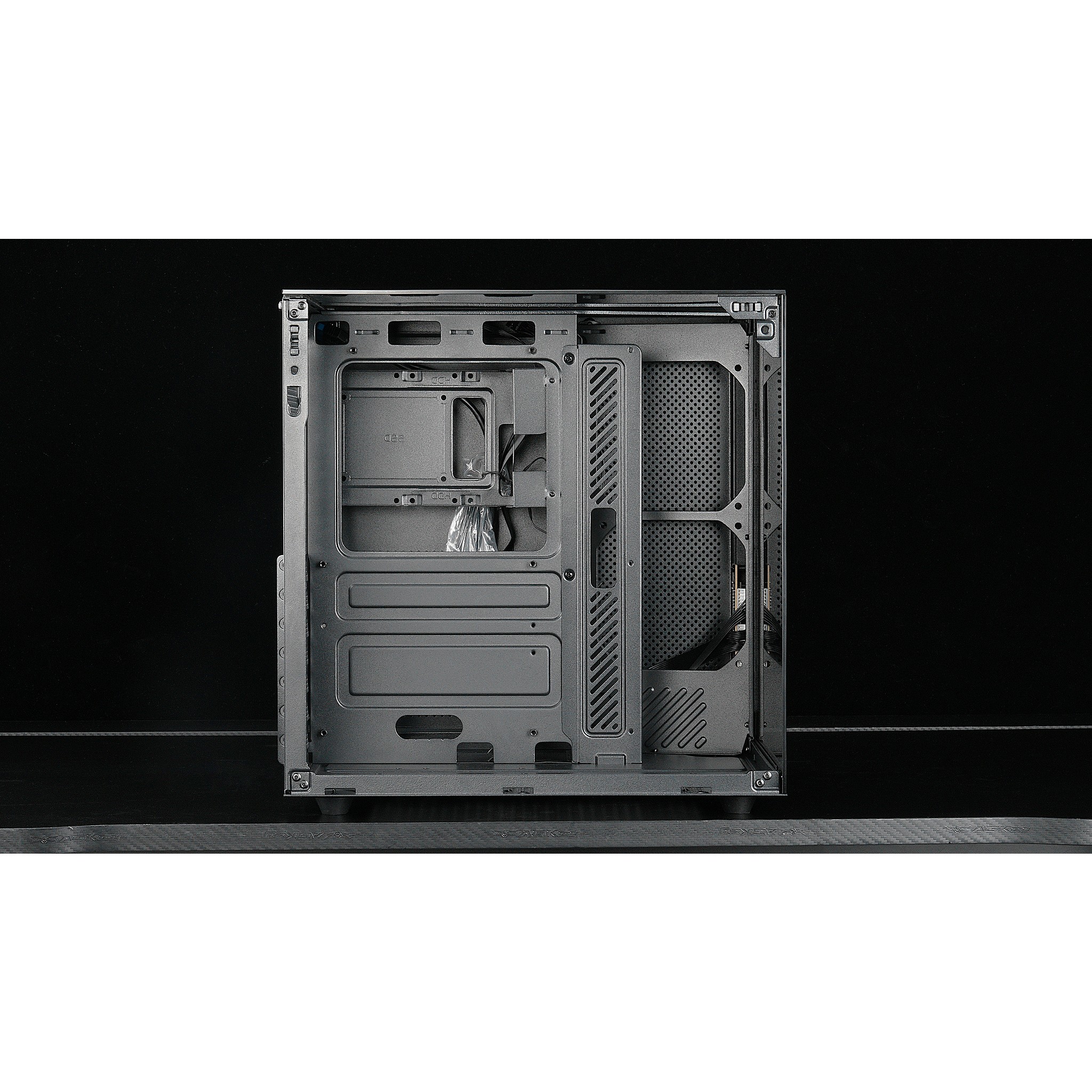 CBR Корпус ATX Cube X800BK, без БП, 1*USB Type-C, 1*USB 3.0, 1*USB 2.0, HD Audio+Mic, Black [PCC-ATX-X800BK-WPSU]