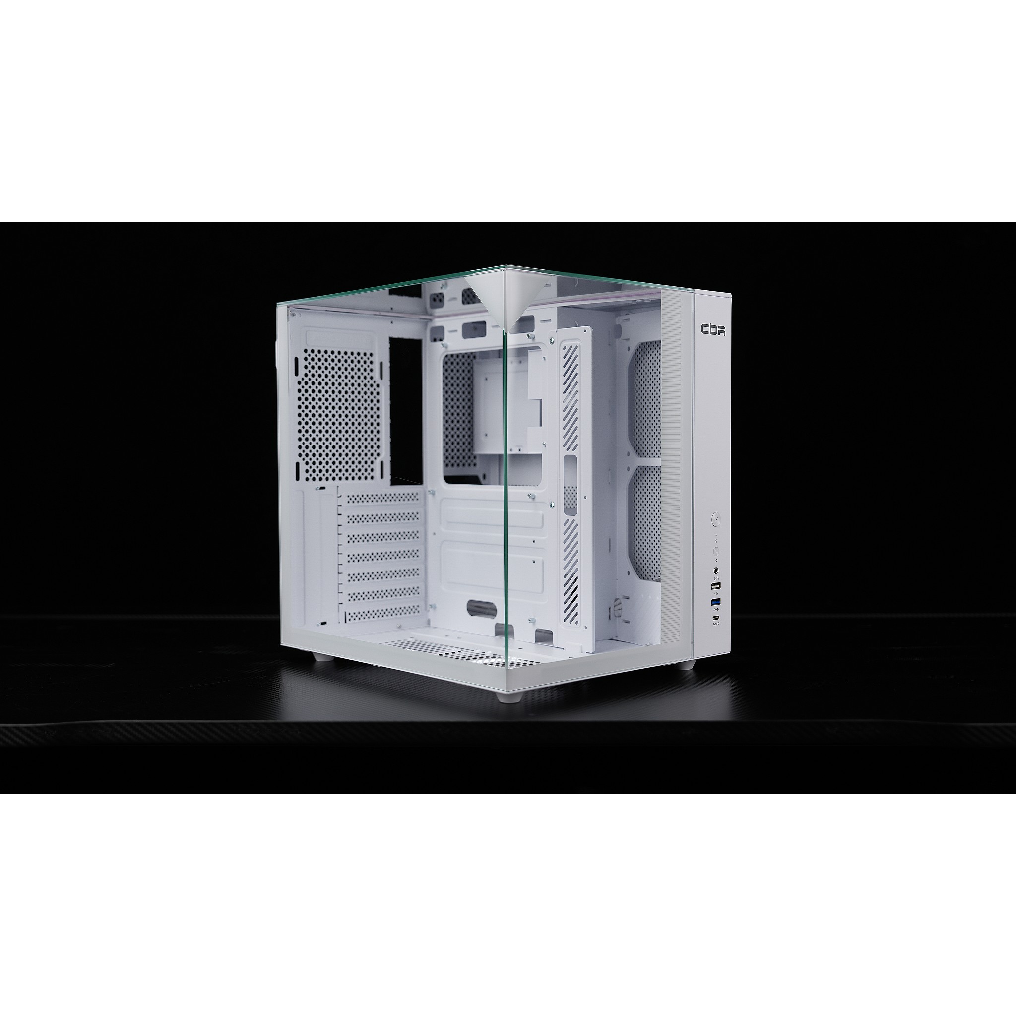CBR Корпус ATX Cube X800WT, без БП, 1*USB Type-C, 1*USB 3.0, 1*USB 2.0, HD Audio+Mic, White [PCC-ATX-X800WT-WPSU]