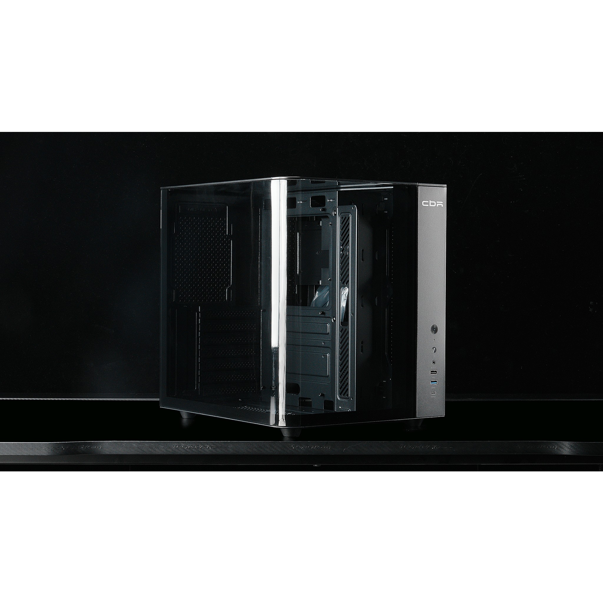 CBR Корпус ATX Cube X850BK, без БП, 1*USB Type-C, 1*USB 3.0, 1*USB 2.0, HD Audio+Mic, Black [PCC-ATX-X850BK-WPSU]