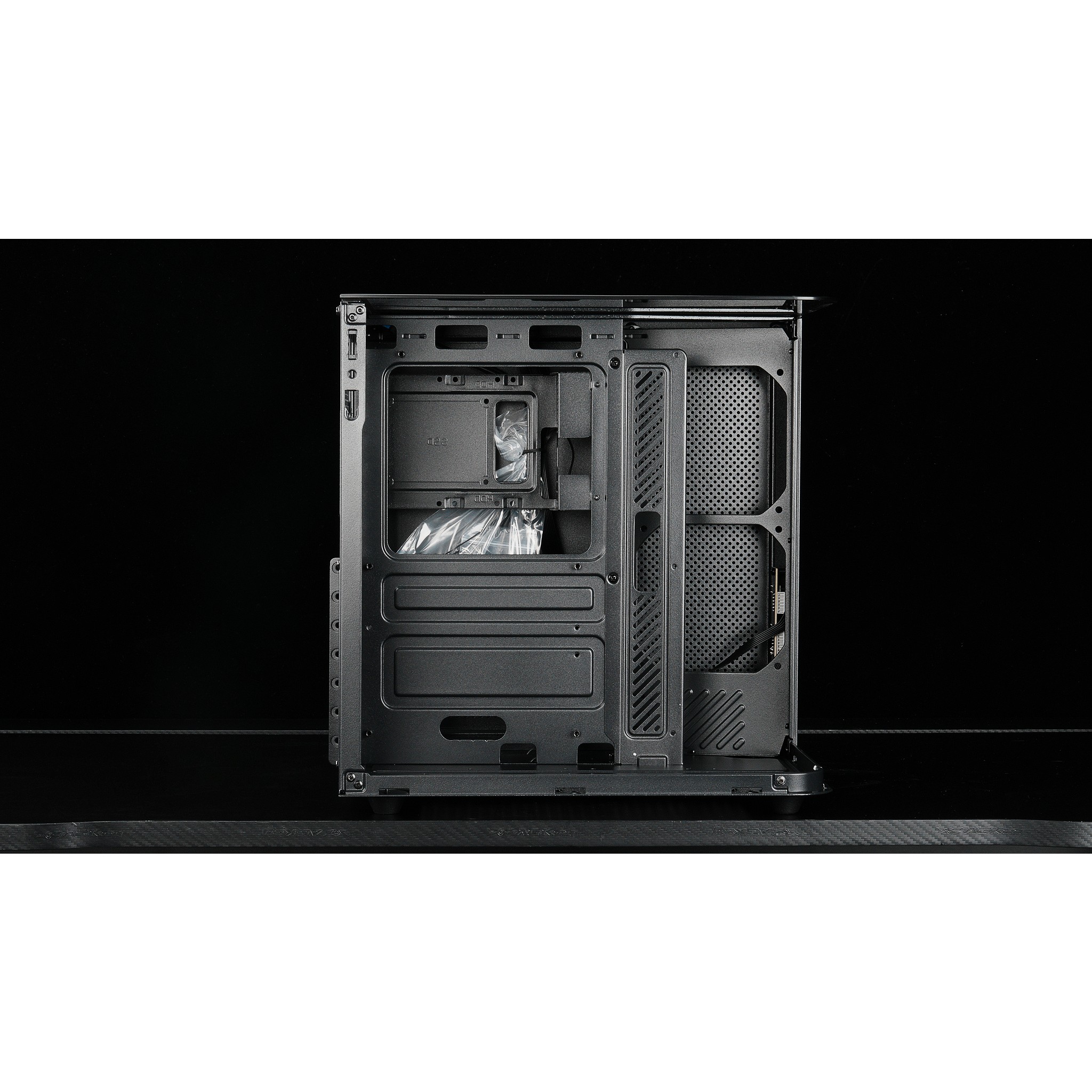 CBR Корпус ATX Cube X850BK, без БП, 1*USB Type-C, 1*USB 3.0, 1*USB 2.0, HD Audio+Mic, Black [PCC-ATX-X850BK-WPSU]
