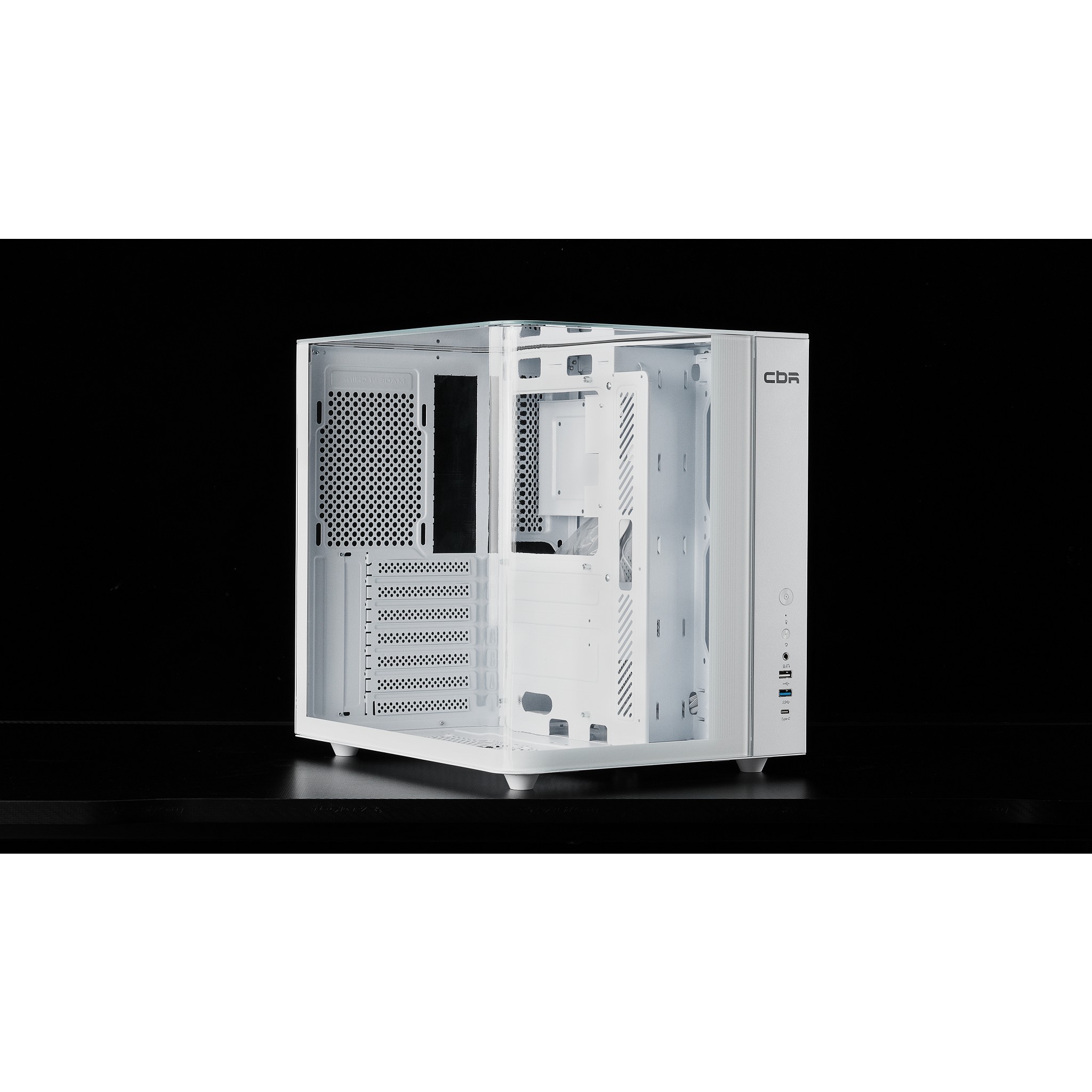 CBR Корпус ATX Cube X850WT, без БП, 1*USB Type-C, 1*USB 3.0, 1*USB 2.0, HD Audio+Mic, White [PCC-ATX-X850WT-WPSU]