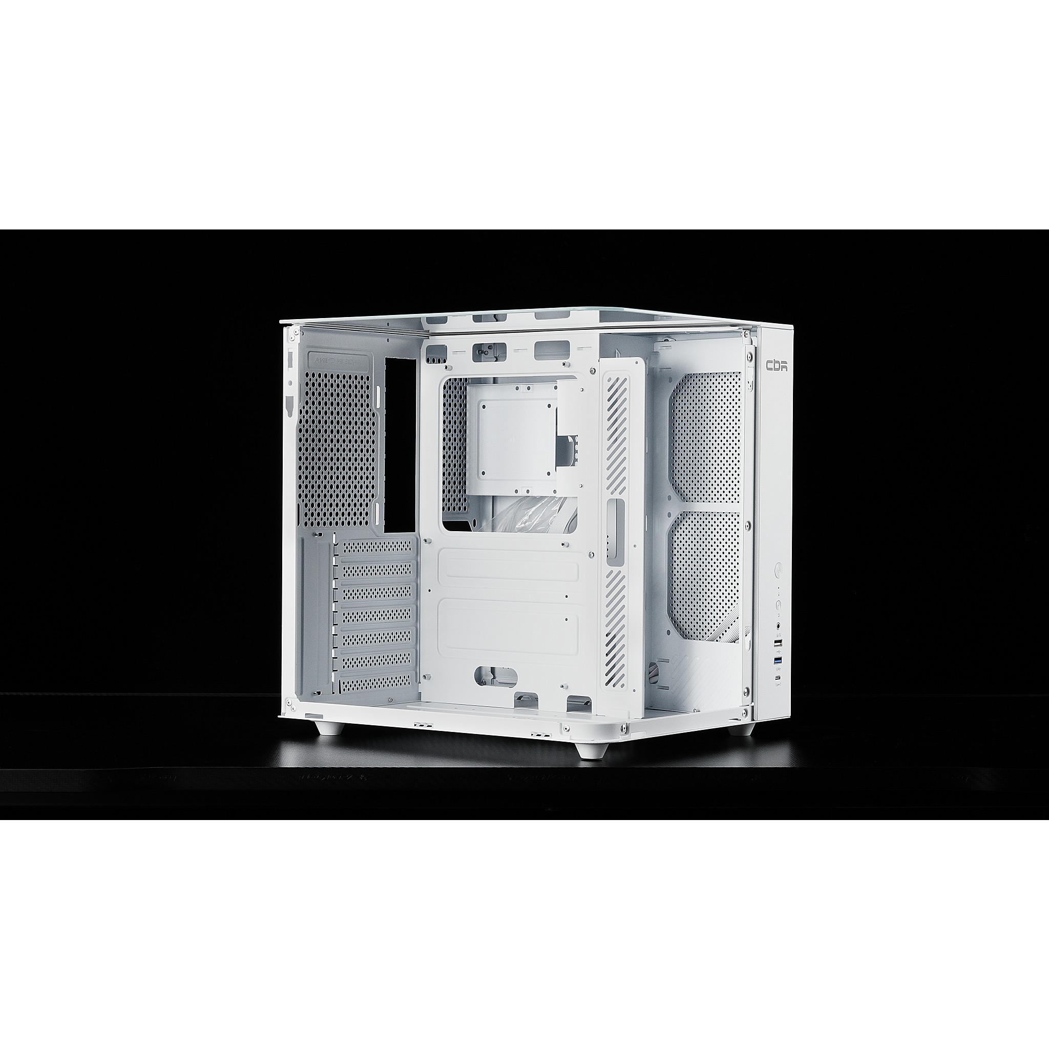 CBR Корпус ATX Cube X850WT, без БП, 1*USB Type-C, 1*USB 3.0, 1*USB 2.0, HD Audio+Mic, White [PCC-ATX-X850WT-WPSU]