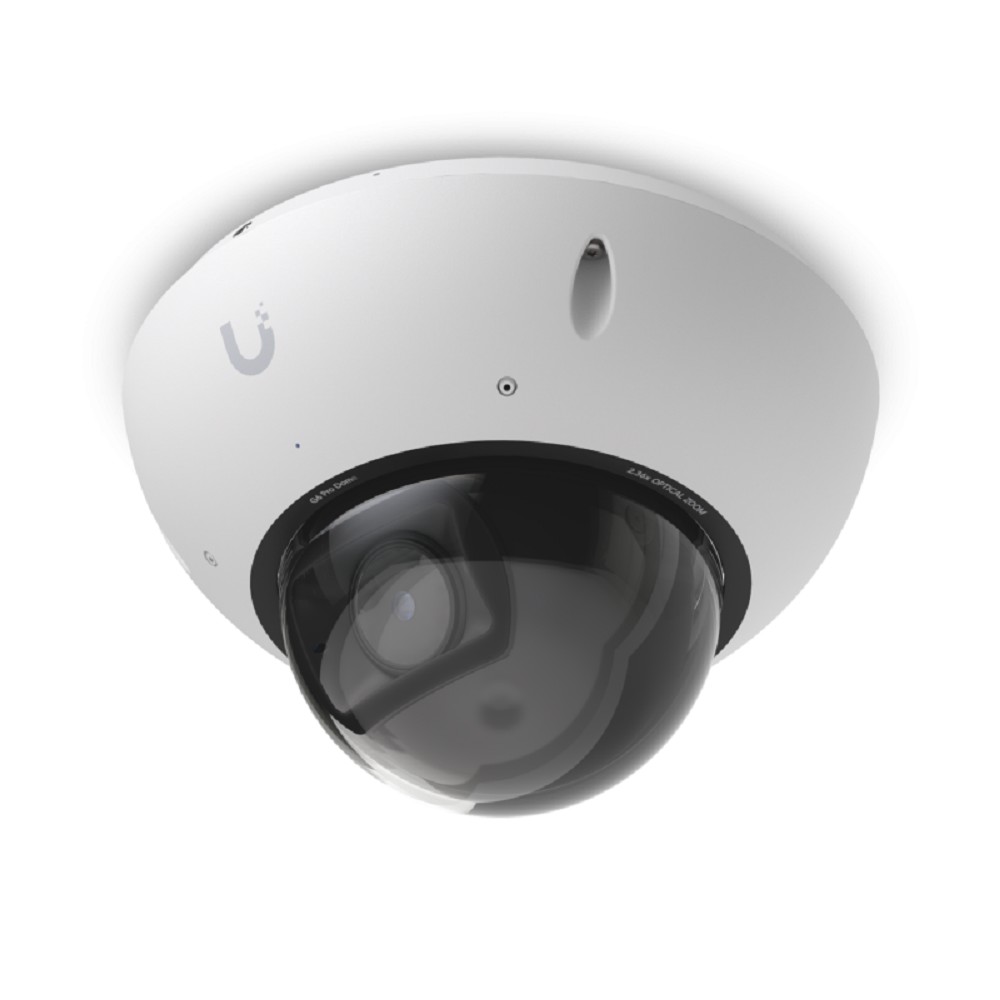 UBIQUITI UVC-G6-Pro-Dome-W 4K-камера с ИИ, зумом 2.36? и защитой IP66/IK10
