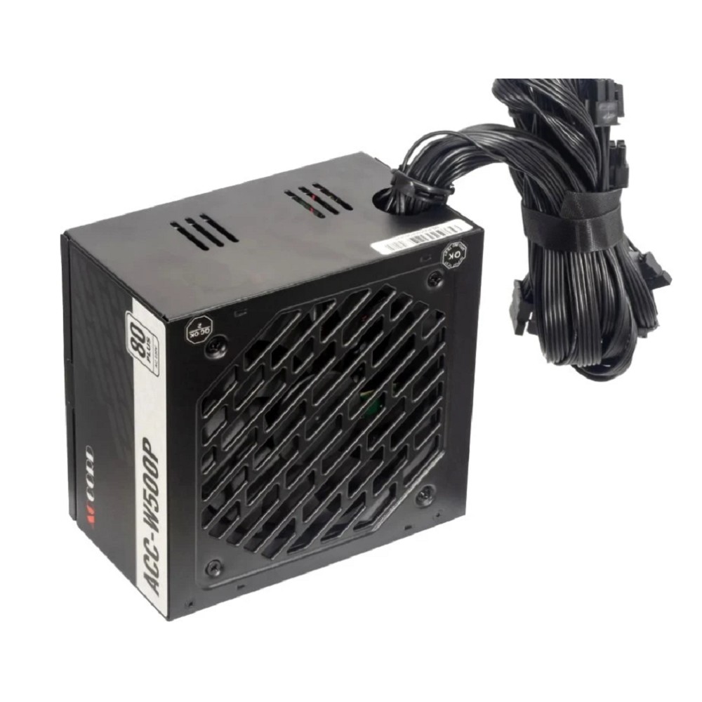 Accord ACC-W500P ATX 500W ACC-W500P 80+ white (20+4pin) 120mm fan 6xSATA RTL Accrod
