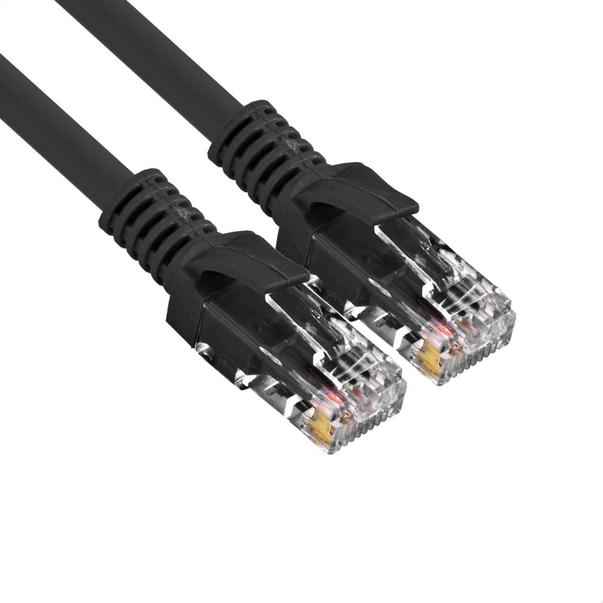 Exegate EX300509RUS Патч-корд ExeGate UTP-RJ45-RJ45-5e-5M-BK, UTP, cat.5e, 5м, черный