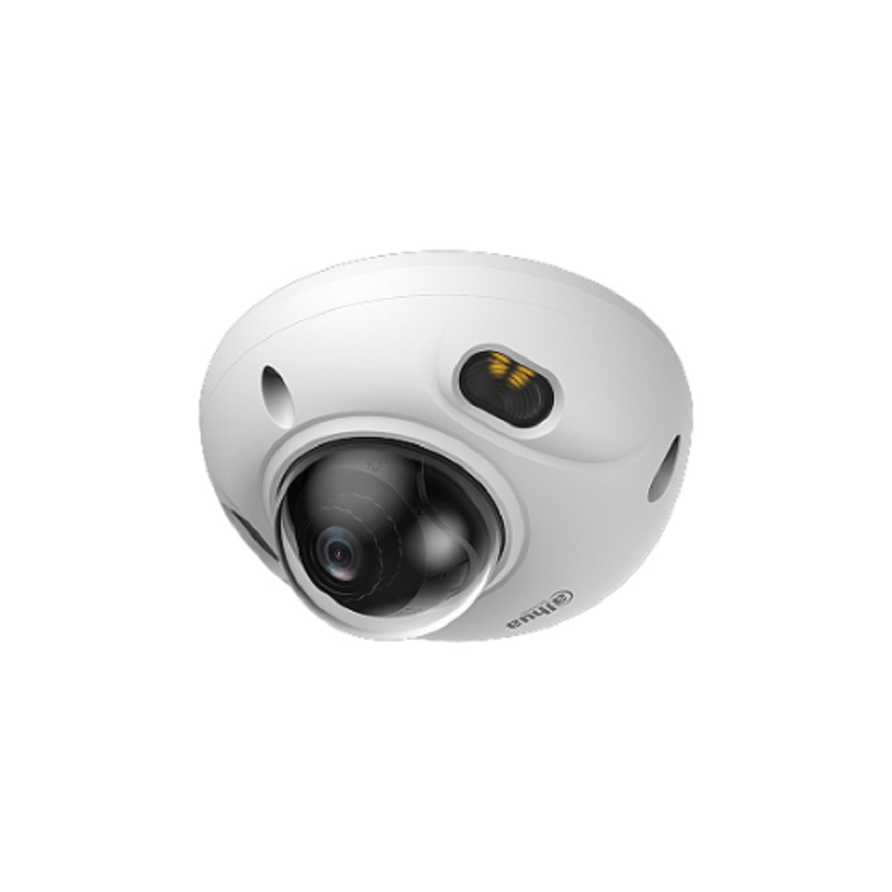 DAHUA DH-IPC-HDBW3449FP-AS-IL-0210B Уличная мини-купольная IP-видеокамера с ИИ 4Мп; 1/2.9” CMOS; объектив 2.1мм ИК-фильтр; IP67, IK10; MicroSD до 512Гбайт; питание: 12В(DC), PoE; корпус: металл