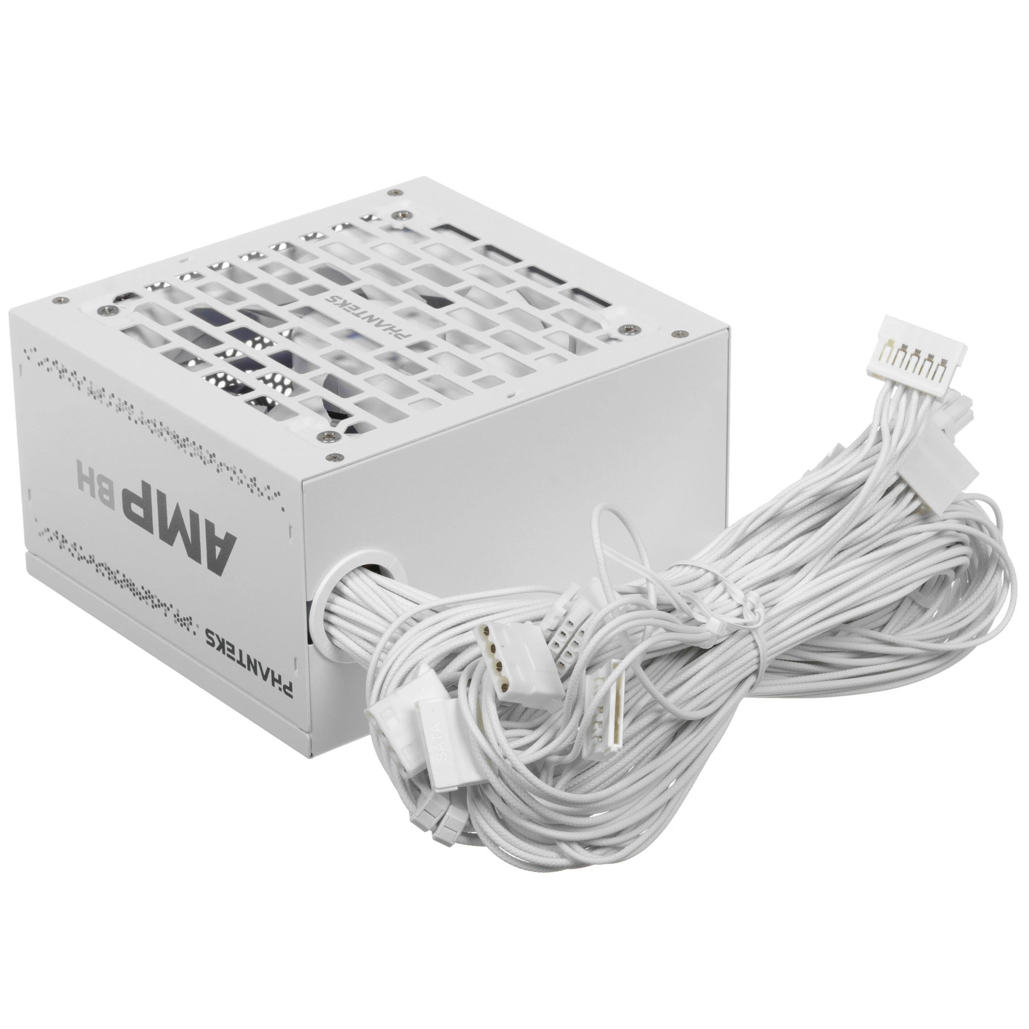 PHANTEKS Блок питания AMP BH 650W (Без кабеля 12V-2x6 (12+4pin), 80 Plus Bronze, ATX 3.1, DC-DC, APFC, 120mm Fan, Japanese main capacitors, White) / PH-P650BM_WT01
