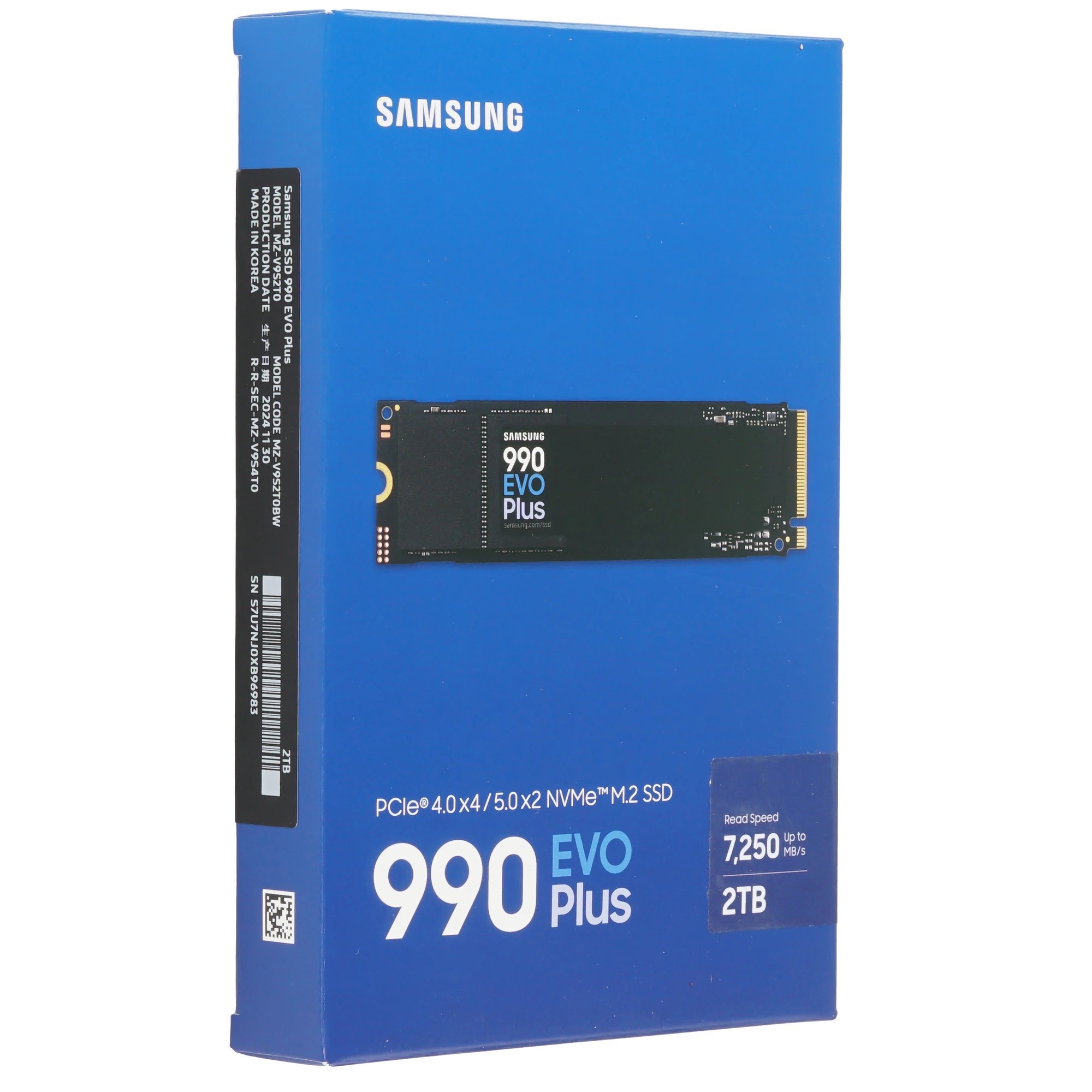 Samsung SSD 2Tb 990 EVO Plus M.2 MZ-V9S2T0B/AM NVMe 2.0, PCIe 4.0 x4, V-NAND TLC