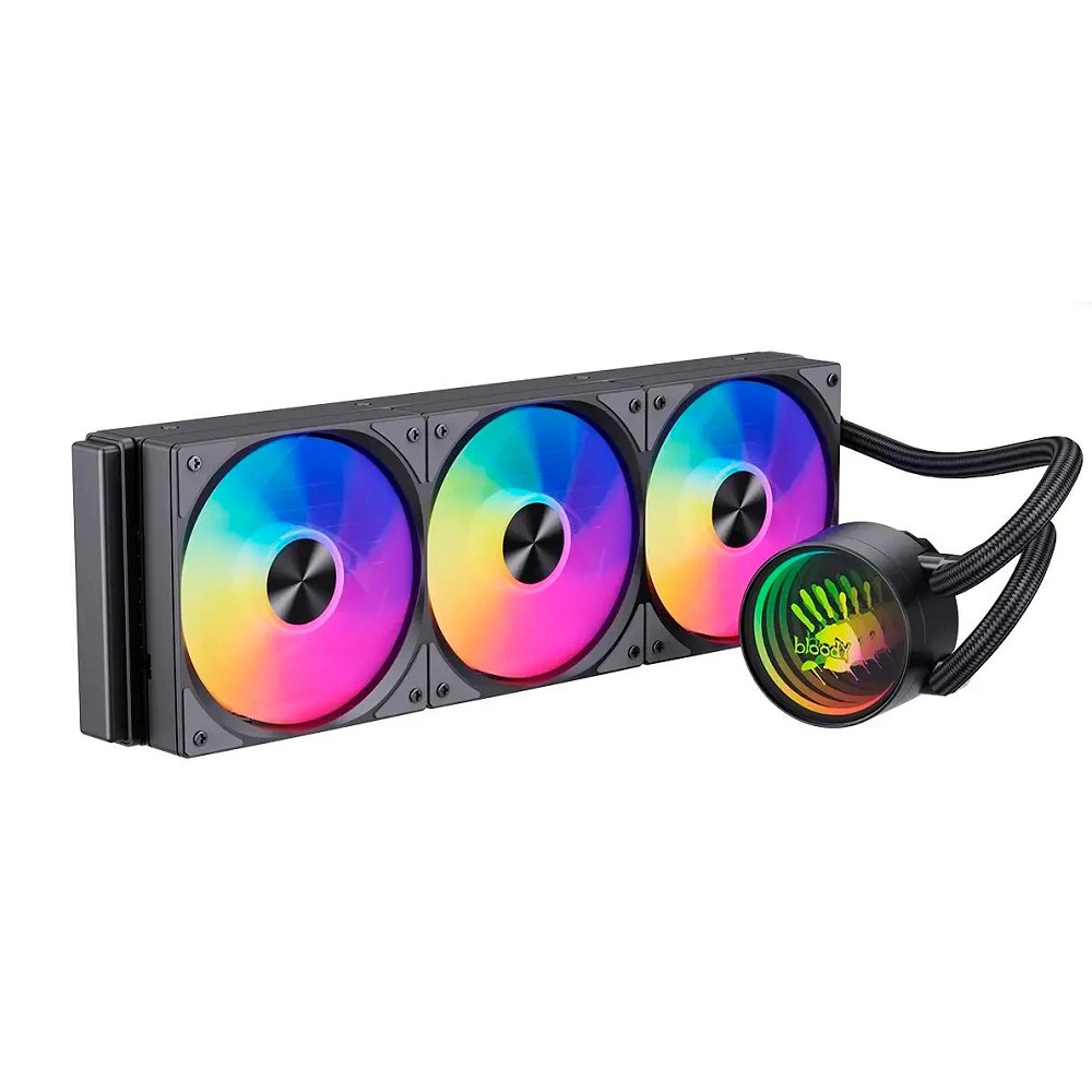 Bloody LC-11 ARGB Soc-AM5/AM4/1200/1700/1851 черный 4-pin 20-35dB Al+Cu A4Tech арт. LC-11-ARGB360-BK