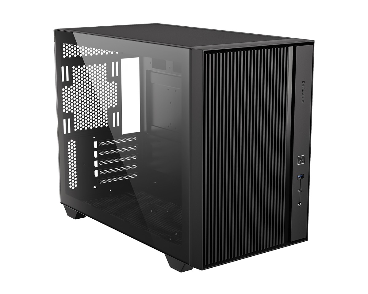 Case ID-Cooling FLOW 500 Black mATX/ win TG/ no fan/ Gen2 Type C/ CPU 180mm/ GPU 403mm/ no PSU