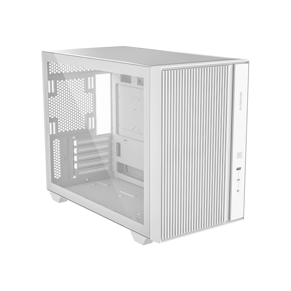 Case ID-Cooling FLOW 500 White mATX/ win TG/ no fan/ Gen2 Type C/ CPU 180mm/ GPU 403mm/ no PSU