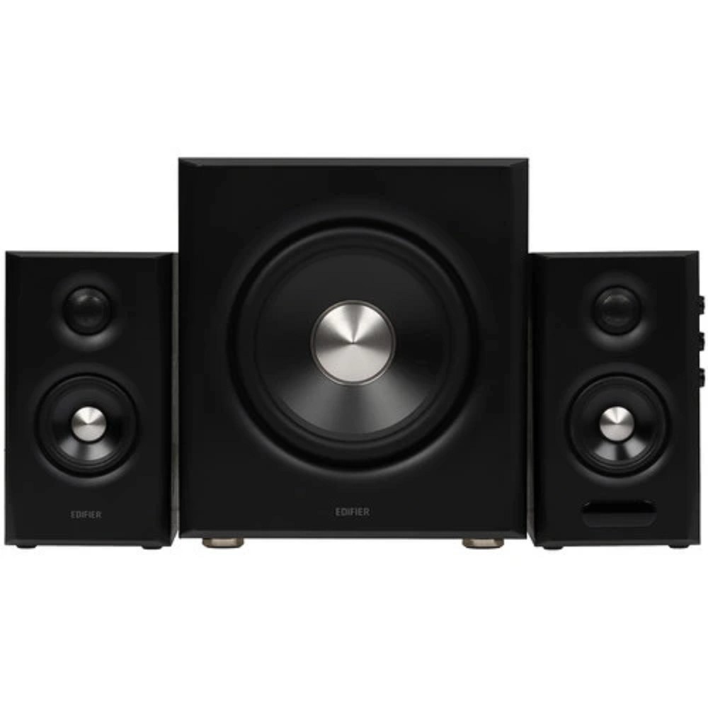 Edifier S355DB Black {2 сат. (40 Вт + 40 Вт) + сабвуфер 70 Вт, 150W RMS; 40-20000Гц, HDMI eARC, USB Type-C, оптический, RCA; Bluetooth V6.0; Hi-Res Audio; Hi-Res Audio Wireless}