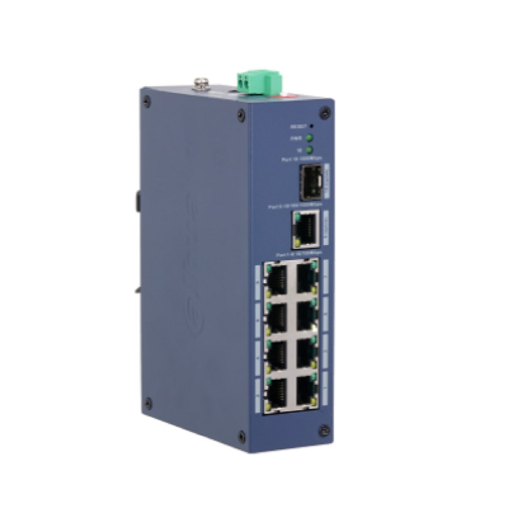 Коммутатор Dahua DH-CHS4110-8ET (L2) 8x100Мбит/с 1x1Гбит/с 1xКомбо(1000BASE-T/SFP) управляемый
