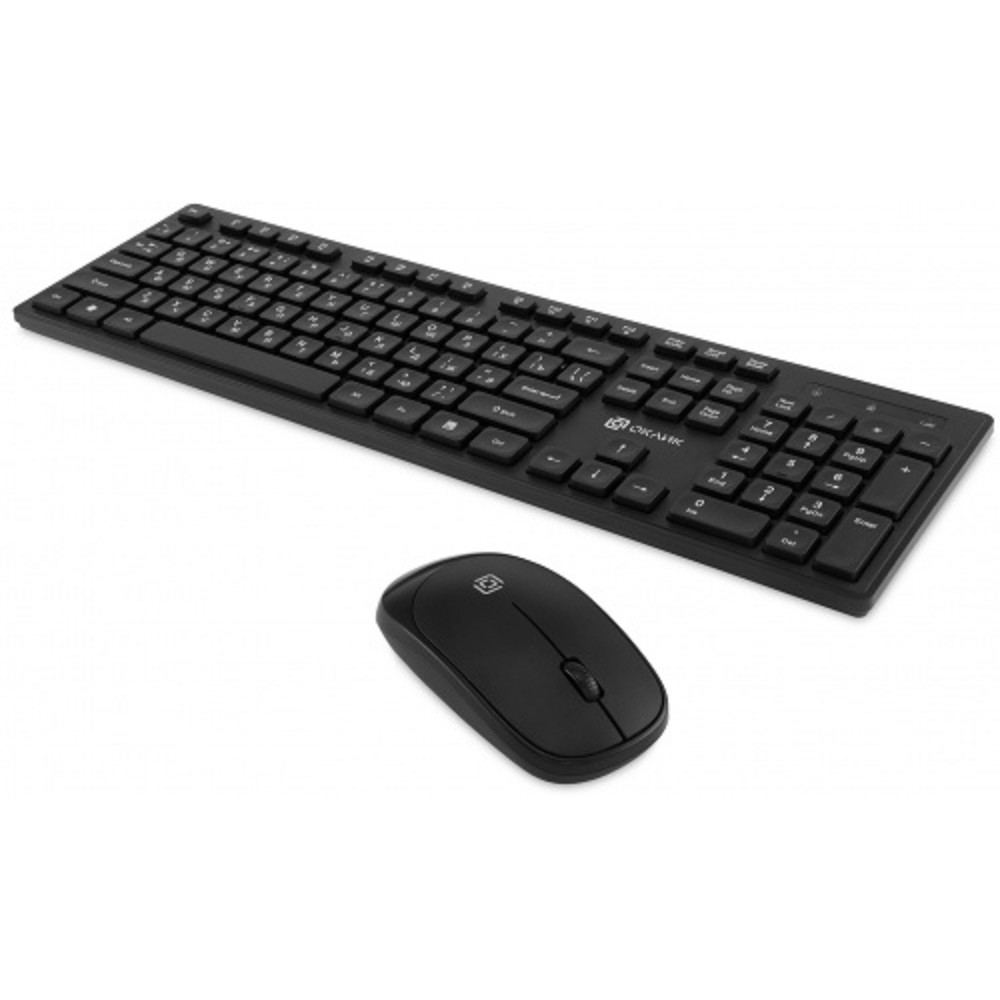 Повреждение упаковки Клавиатура + мышь Oklick S255W Black USB беспроводная slim [1909361] арт. 1909361_DP