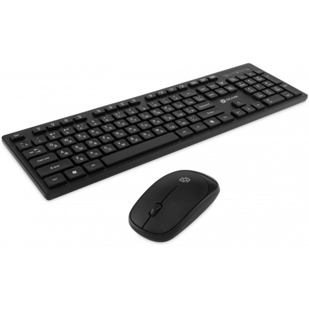 Повреждение упаковки Клавиатура + мышь Oklick S255W Black USB беспроводная slim [1909361] арт. 1909361_DP