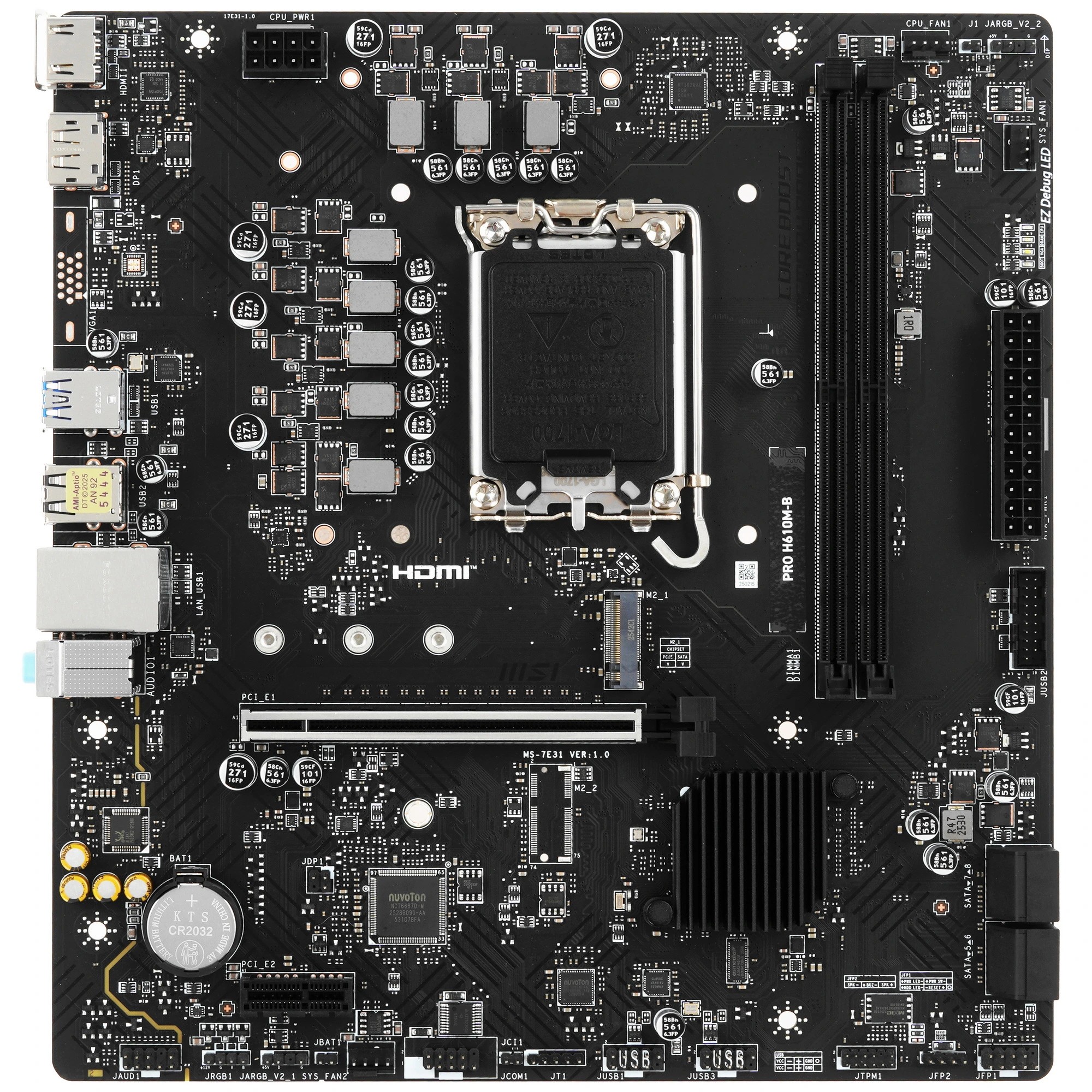Материнская плата MicroStar MSI PRO H610M-B