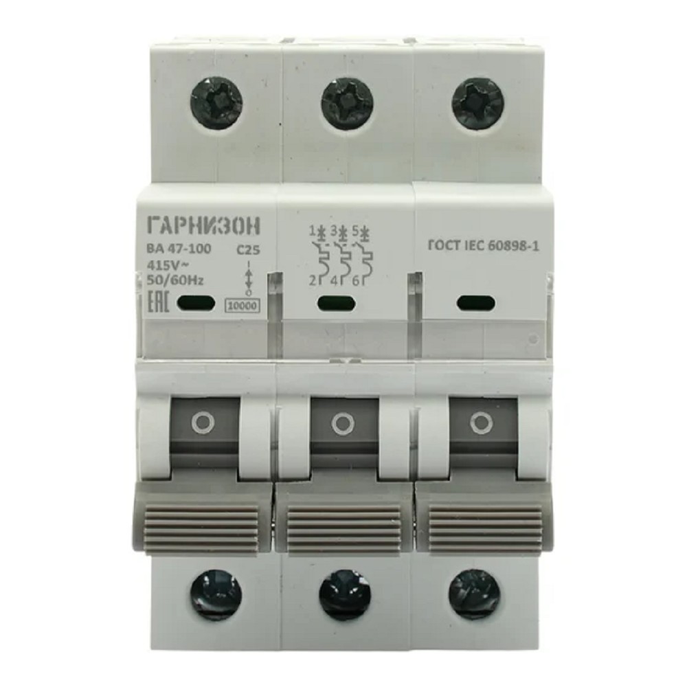 Гарнизон CB-47100-3-25-10-C Автоматичесикй выключатель