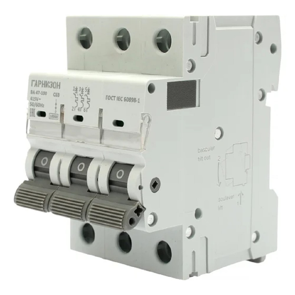 Гарнизон CB-47100-3-63-10-C Автоматичесикй выключатель