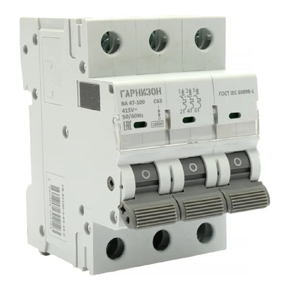 Гарнизон CB-47100-3-63-10-C Автоматичесикй выключатель