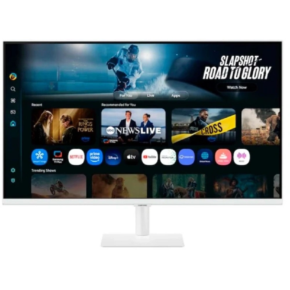 Samsung 32" Smart monitor M7 S32FM703UI (VA 16:9 3840x2160x60Hz 4ms 300cd 3000:1 178/178 1млрд HDMI USB-C(65W) 2*USB 2.0 Spk10W Tizen HDR10+ sRGB 99% Tilt WiFi5 BT5.2 VESA White ПультДУ) арт. LS32FM703UIXCI