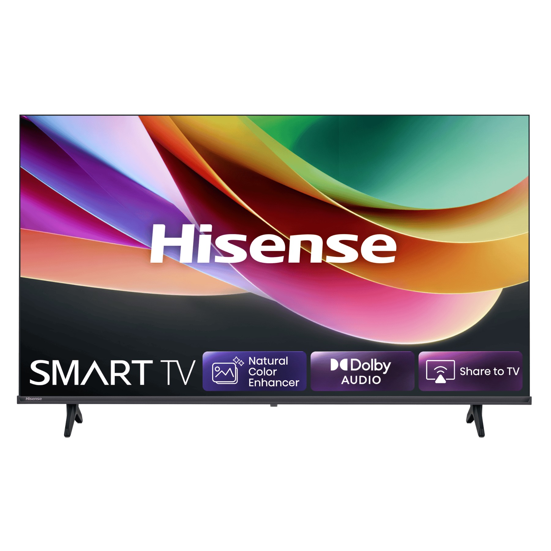 Телевизор LED Hisense 32" 32A4S Frameless черный HD 60Hz DVB-T2 DVB-C DVB-S2 USB WiFi Smart TV (RUS)