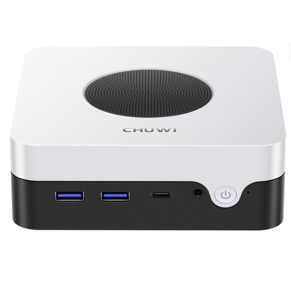 Неттоп Chuwi LarkBox X i3 1220P (1.5) 8Gb SSD256Gb UHDG Windows 11 Pro 2xGbitEth WiFi BT 65W черный/белый арт. 2146778