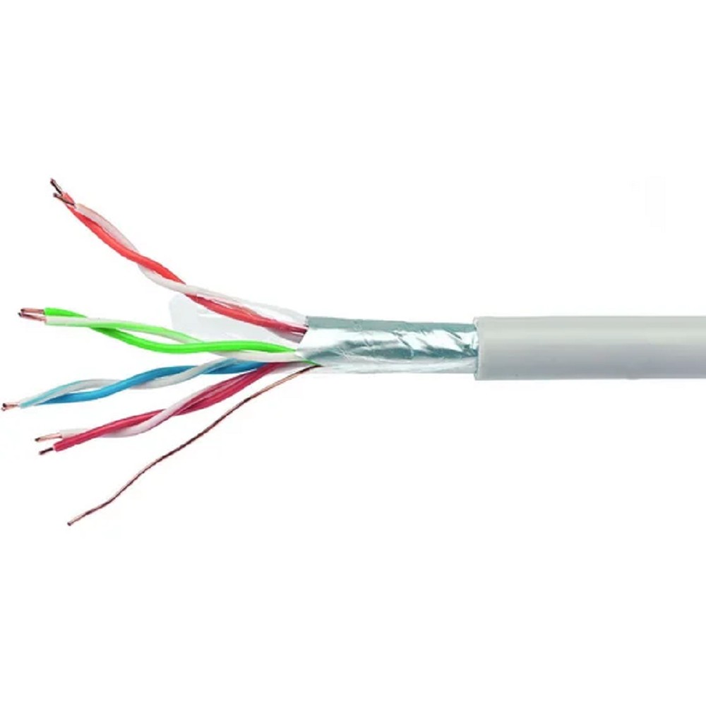 Cablexpert FPC-6057-4-CU Кабель Cablexpert (RU) FTP indoor 4x2x0.57, медный, кат.6, однож 305м, box, серый