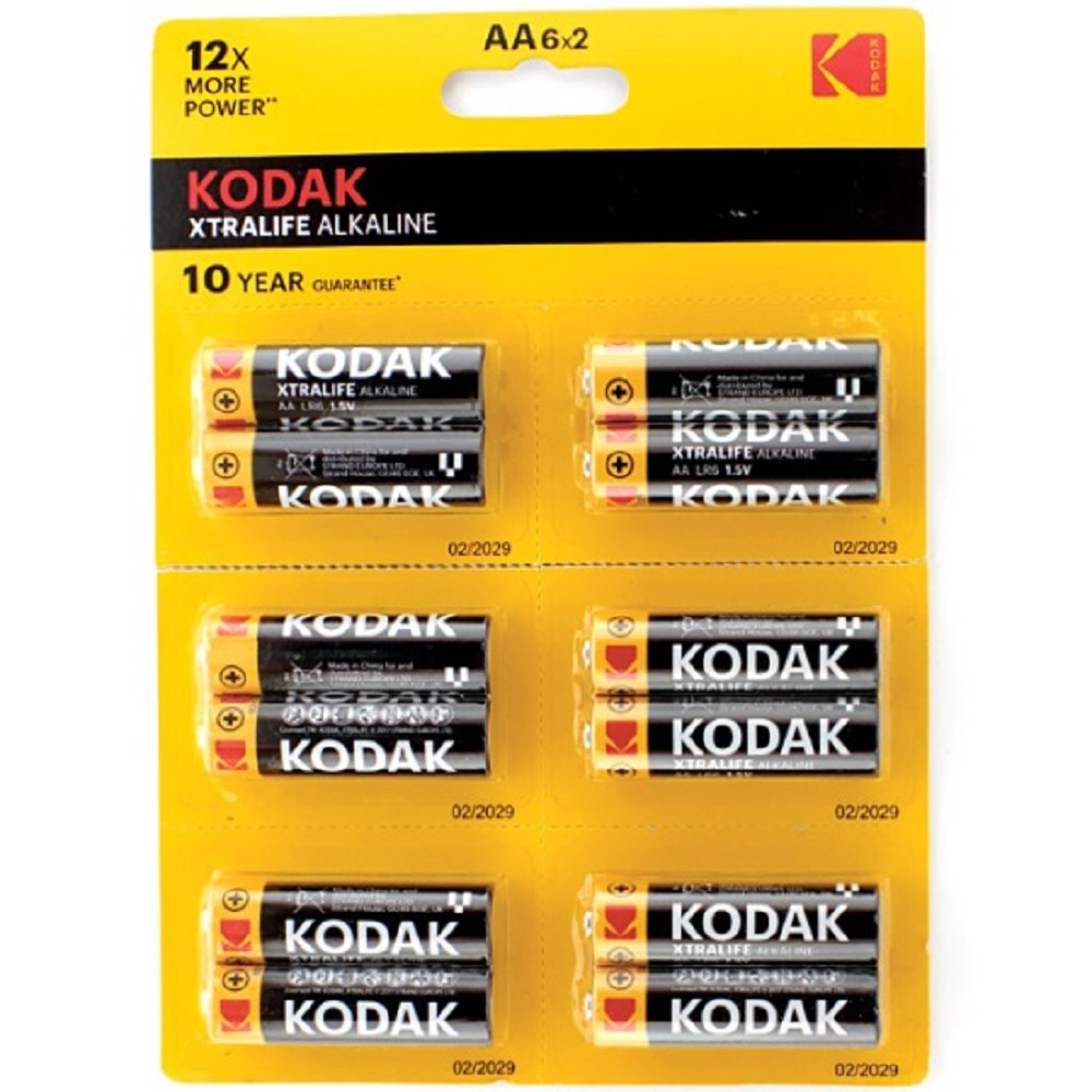 Kodak LR6-12S XTRALIFE Alkaline (100/600/18000) (12шт в уп-ке) арт. B0073096
