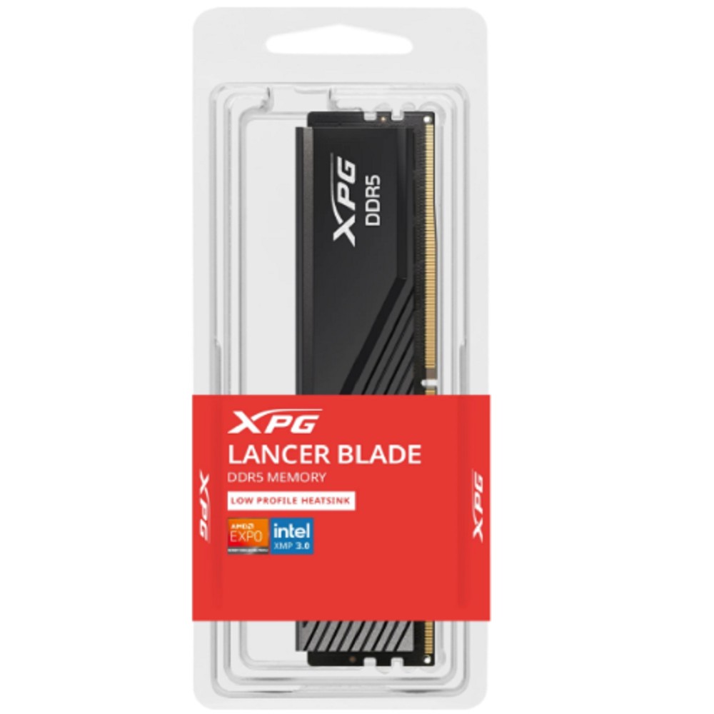 Память DDR5 8GB 5600MHz A-Data AX5U5600C468G-SLABBK XPG Lancer Blade RTL Gaming PC5-44800 CL46 DIMM UDIMM 288-pin 1.1В single rank с радиатором Ret