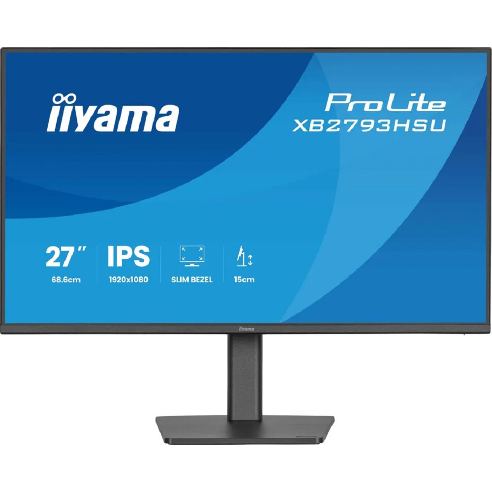 LCD IIYAMA 27" XB2793HSU-B1 {IPS 1920x1080 120Hz 1ms 350cd HDMI DisplayPort USB M/M HAS Pivot In}