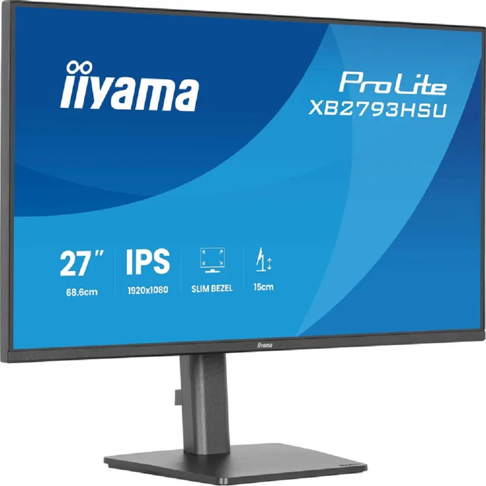 LCD IIYAMA 27" XB2793HSU-B1 {IPS 1920x1080 120Hz 1ms 350cd HDMI DisplayPort USB M/M HAS Pivot In}