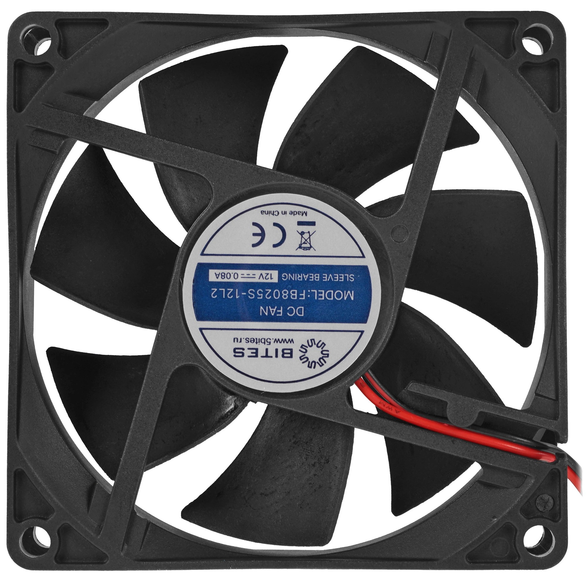 5bites Вентилятор FB8025S-12H2 80X25 / SLEEVE / 3000RPM / 2P
