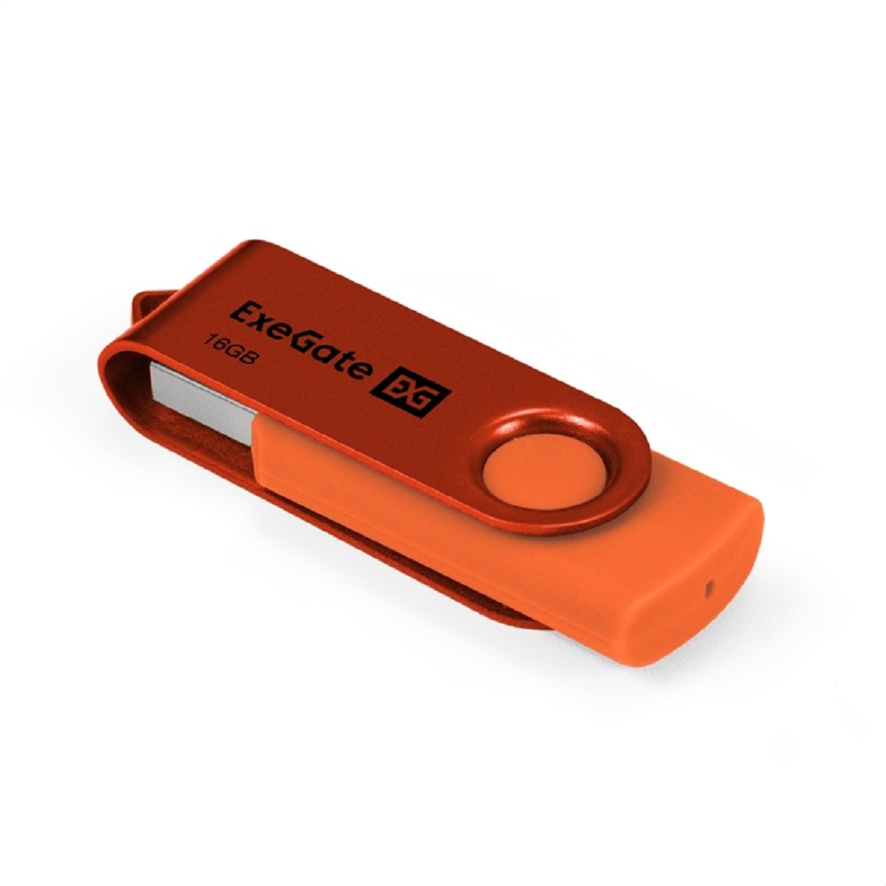 Exegate EX302043RUS USB-флеш накопитель ExeGate Jet 16GB оранжевый (USB2.0, 480Mbps, пластик/металл)