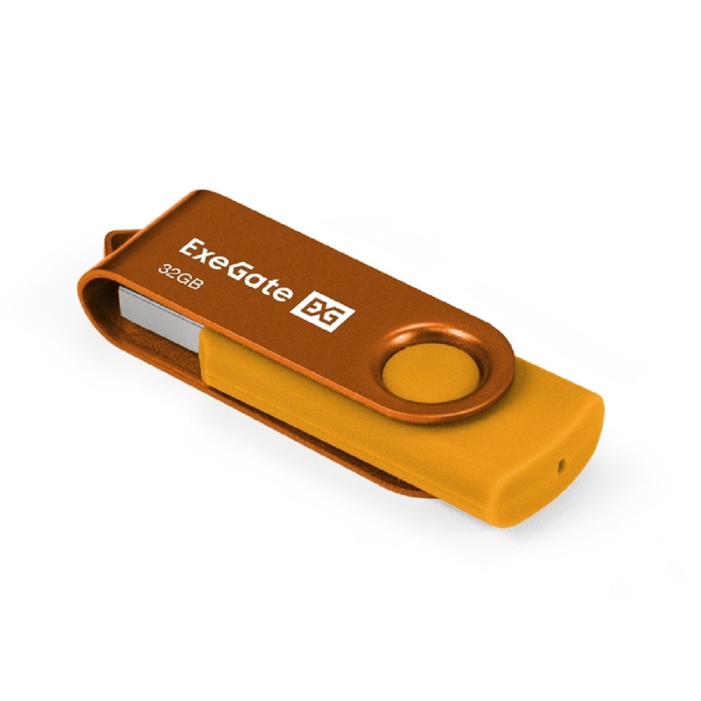 Exegate EX302047RUS USB-флеш накопитель ExeGate Jet 32GB жёлтый (USB2.0, 480Mbps, пластик/металл)