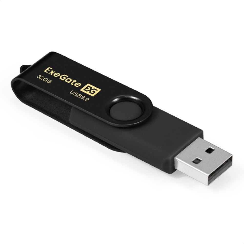 Exegate EX302049RUS USB-флеш накопитель ExeGate Jet Ultra 32GB черный (USB3.0/=USB3.1 Gen1/=USB3.2 Gen1 5Gbps, пластик/металл)