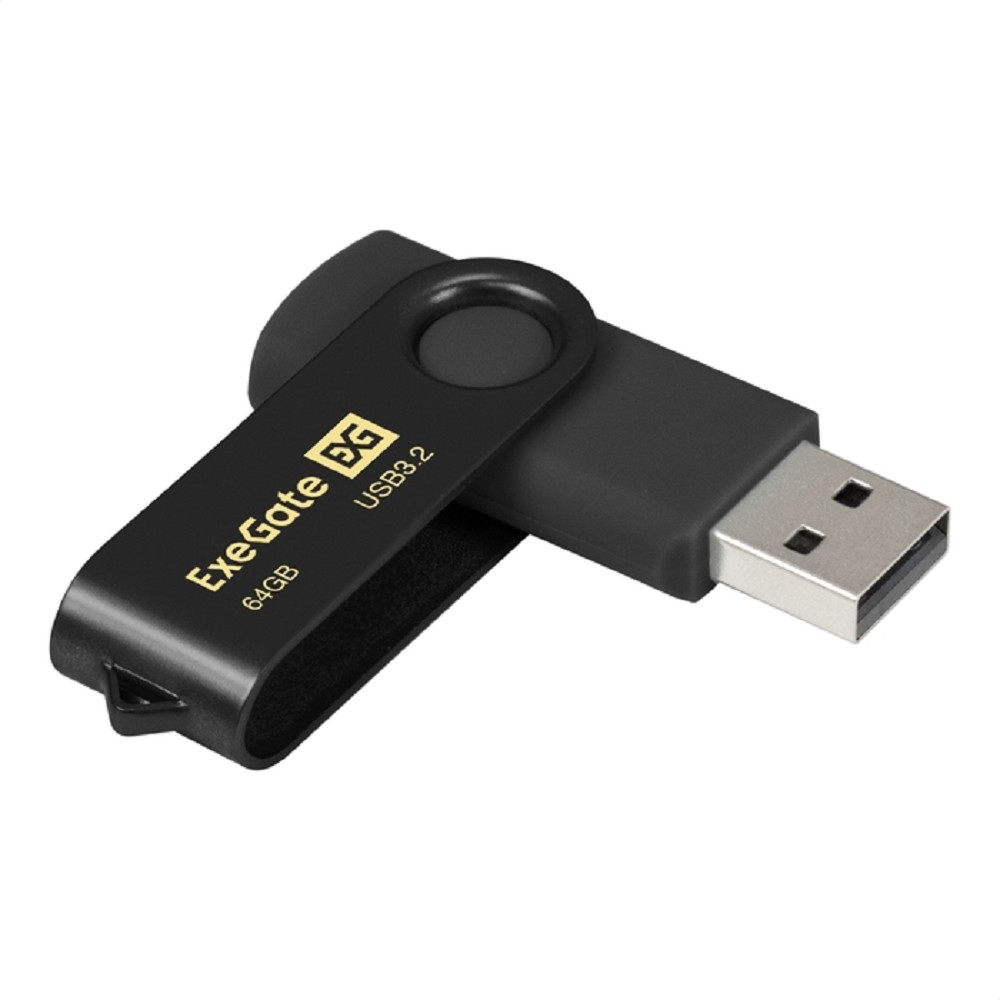 Exegate EX302059RUS USB-флеш накопитель ExeGate Jet Ultra 64GB черный (USB3.0/=USB3.1 Gen1/=USB3.2 Gen1 5Gbps, пластик/металл)