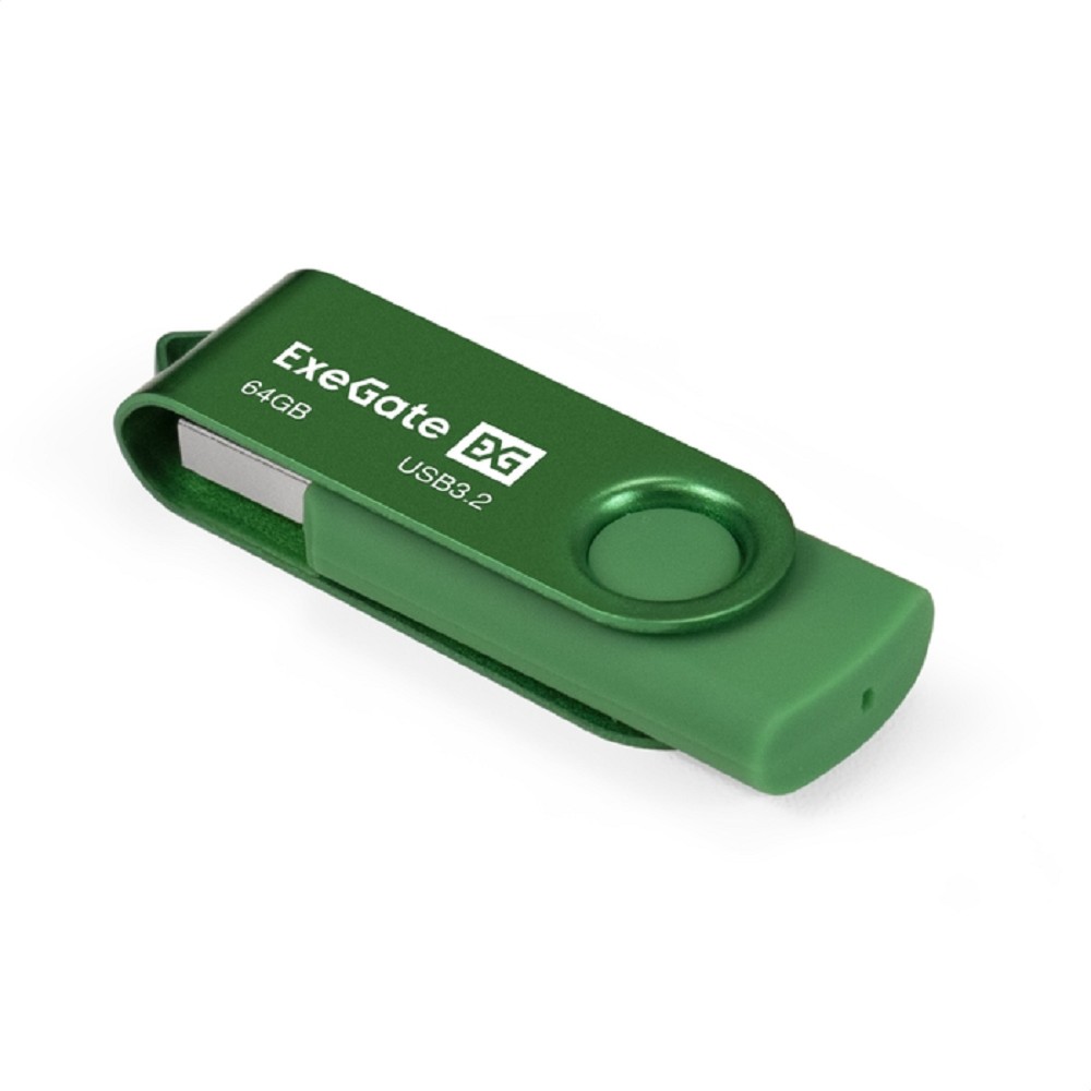 Exegate EX302061RUS USB-флеш накопитель ExeGate Jet Ultra 64GB зеленый (USB3.0/=USB3.1 Gen1/=USB3.2 Gen1 5Gbps, пластик/металл)