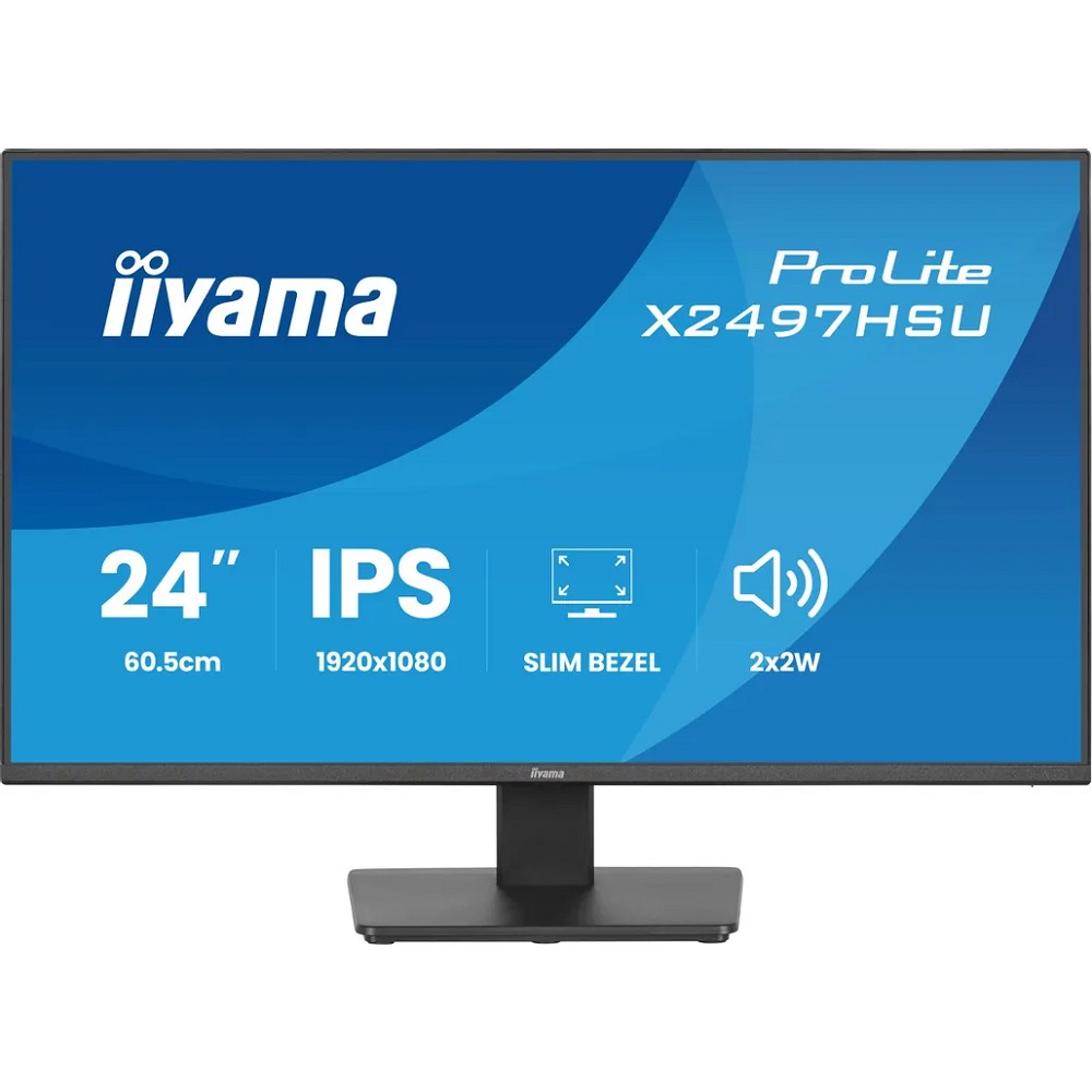 Монитор Iiyama 23.8" ProLite X2497HSU-B1 черный IPS LED 4ms 16:9 HDMI M/M матовая Piv 1500:1 350cd 178гр/178гр 1920x1080 120Hz DP FHD USB 6кг