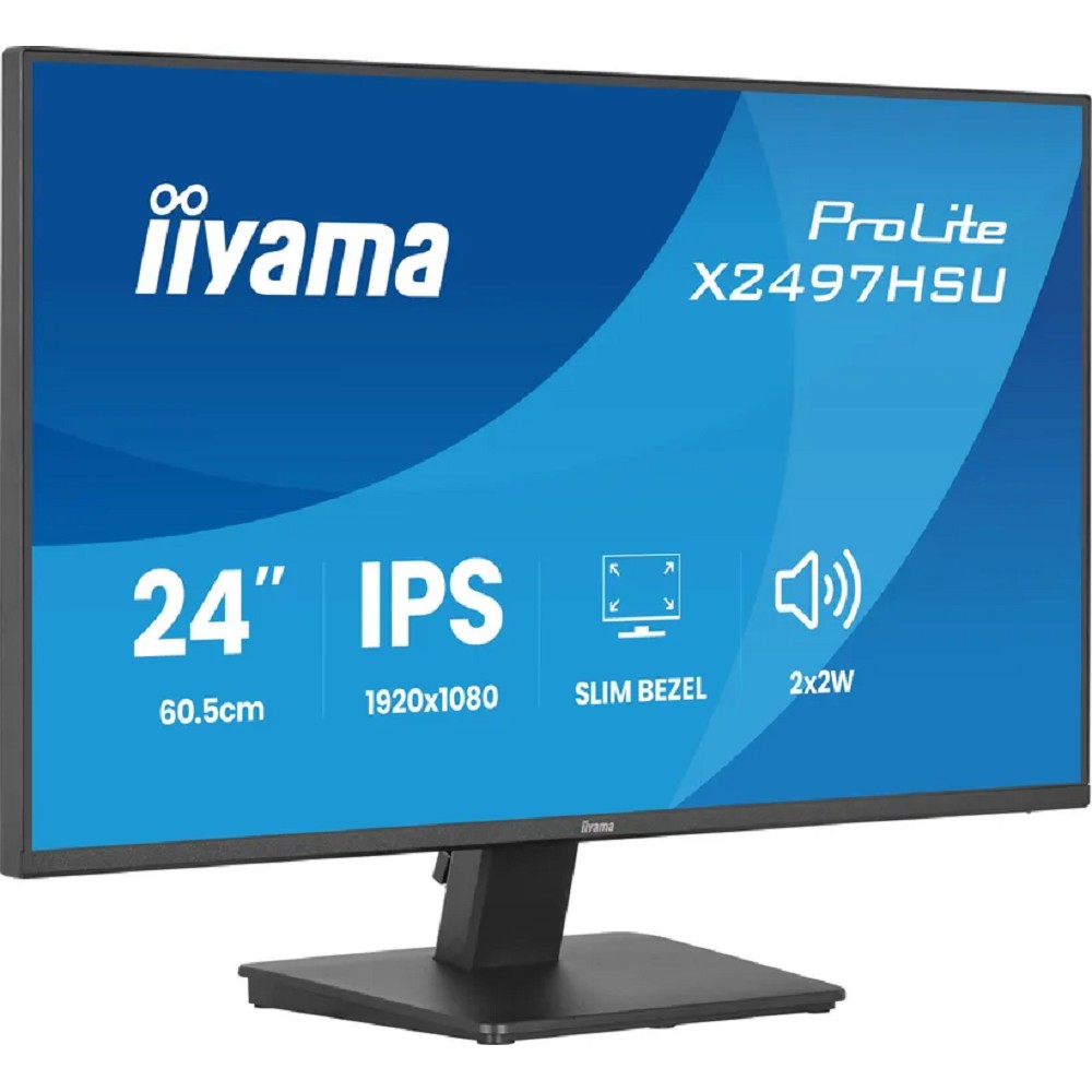 Монитор Iiyama 23.8" ProLite X2497HSU-B1 черный IPS LED 4ms 16:9 HDMI M/M матовая Piv 1500:1 350cd 178гр/178гр 1920x1080 120Hz DP FHD USB 6кг