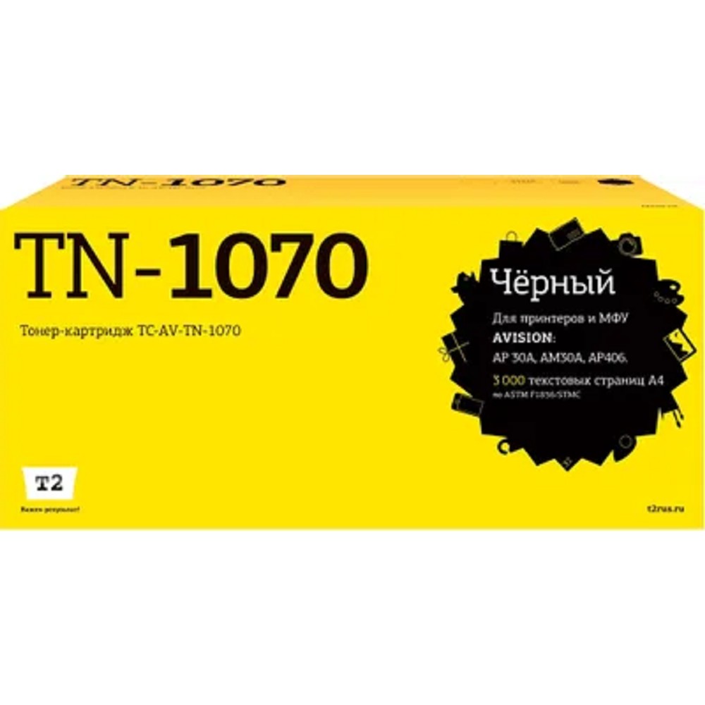 Повреждение упаковки TC-AV-TN-1070 Картридж T2 для Avision AP30A/AM30A/AP406 (3000стр.) с чипом арт. TC-AV-TN-1070_DP