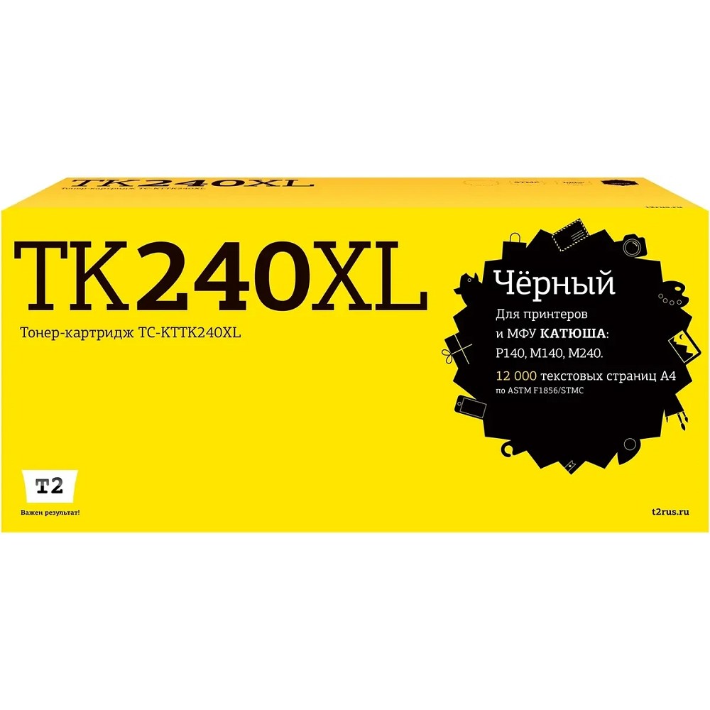 Повреждение упаковки T2 TC-KTTK240XL Картридж T2 для Катюша P140/M140/M240 (12000стр.) с чипом TK240XL арт. TC-KTTK240XL_DP