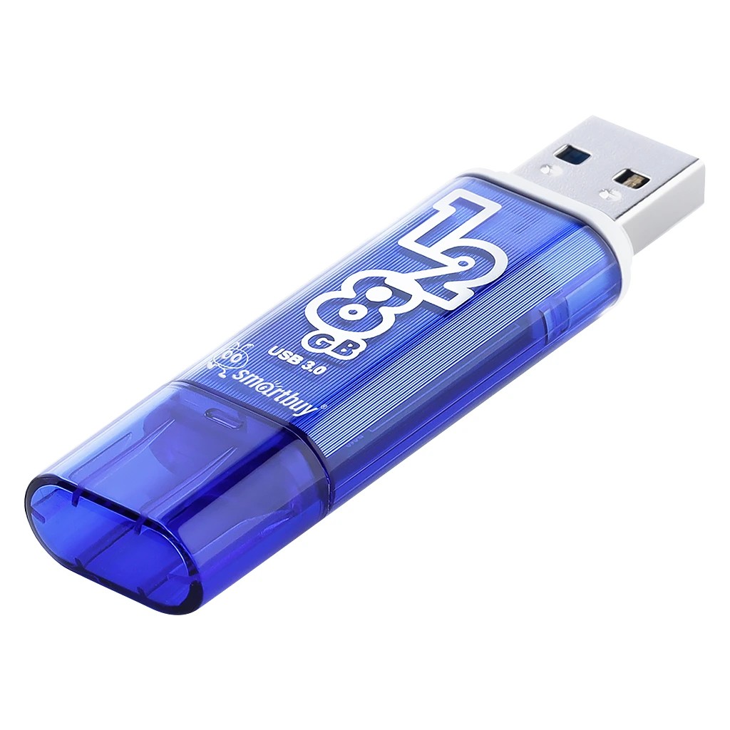 Smartbuy USB Drive 128GB Glossy Тёмно-Синий USB 3.0/3.1 SB128GBGS-DB] Smart buy