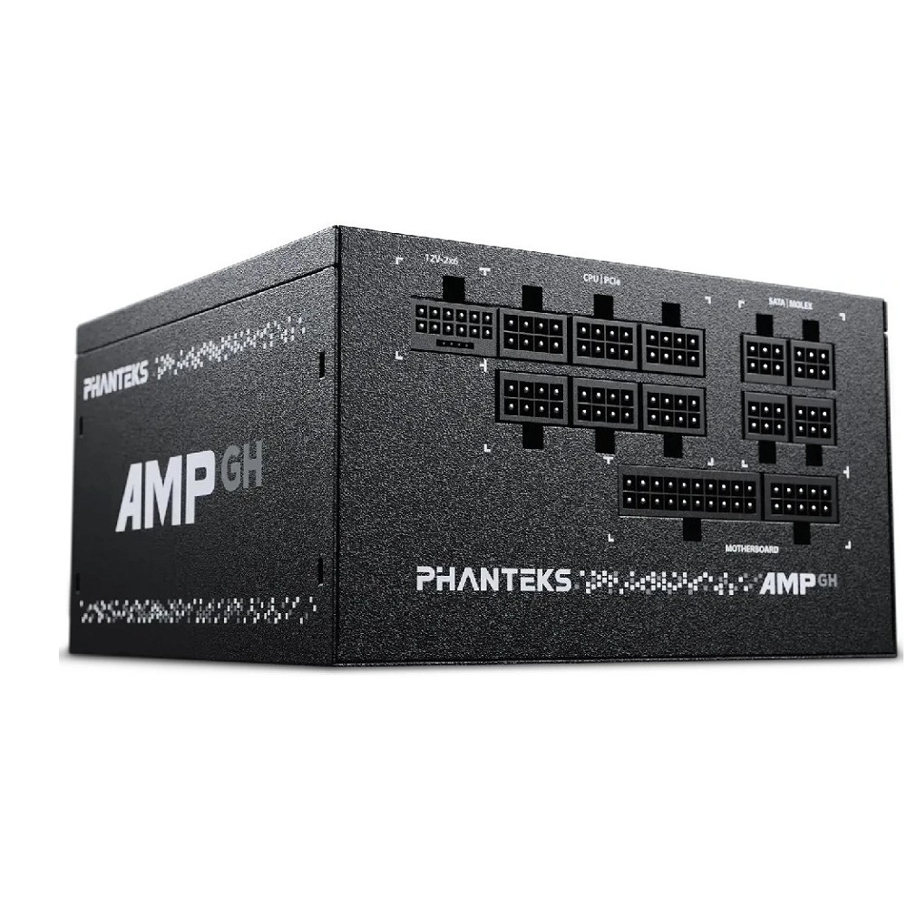 PHANTEKS Блок питания AMP GH 1000W (80 Plus Gold, ATX 3.1, PCIe 5.1, APFC, 120mm Fan, Fully Modular, black) / PH-P1000RT_BK01