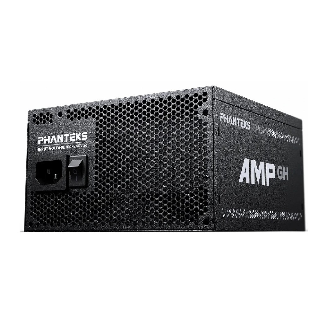 PHANTEKS Блок питания AMP GH 1000W (80 Plus Gold, ATX 3.1, PCIe 5.1, APFC, 120mm Fan, Fully Modular, black) / PH-P1000RT_BK01