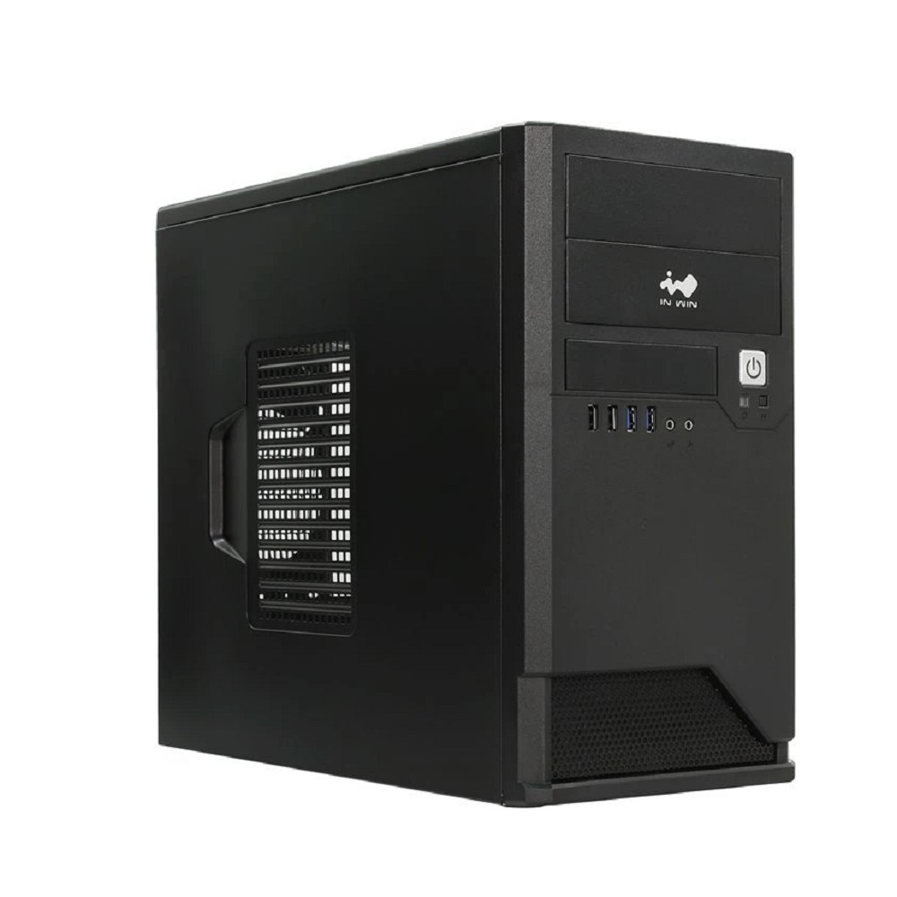 Mini Tower InWin EMR048 Black __________ U2.0*2+U3.0*2+A(HD) mATX (без блока питания) IN WIN арт. 6192997