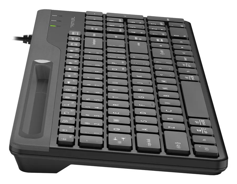 Повреждение упаковки Клавиатура A4Tech Fstyler FK25 черный/серый USB slim [1530215] арт. FK25 BLACK_DP
